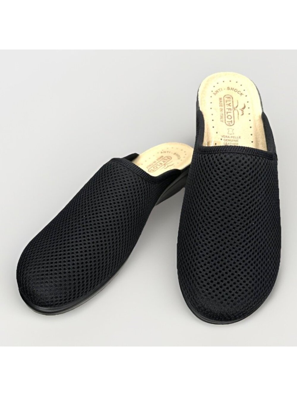 Fly Flot Womens US 8 EU 39 Comfort Clogs Mesh Slip On Anatomic Anti Shock Italy